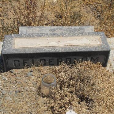 GELDERBLOM ?achael Elizabeth nee JONKER 1896-1960