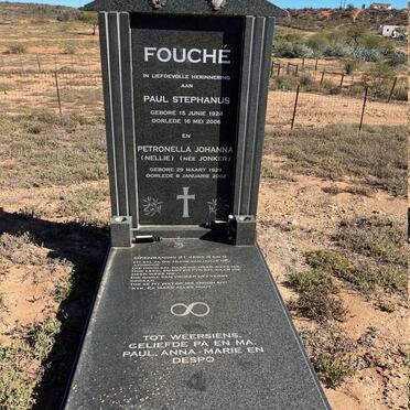 FOUCHE Paul Stephanus 1924-2006 &amp; Petronella Johanna JONKER 1929-2002