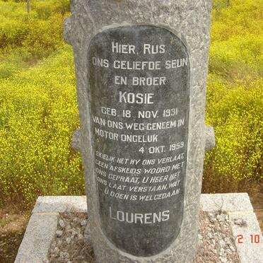 LOURENS Kosie 1931-1959