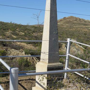 Western Cape, CALITZDORP district, R327, Roadside Memorial