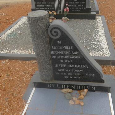 GELDENHUYS Hester Magdalena nee VAN TONDER 1903-1976