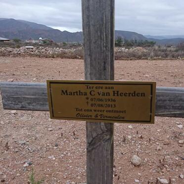 HEERDEN Martha C., van 1936-2013