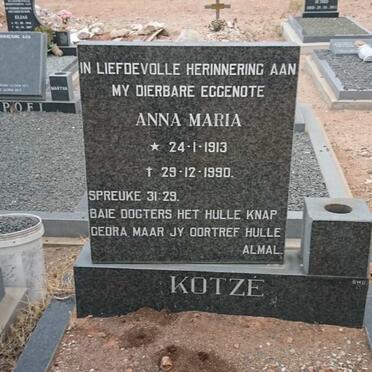 KOTZÉ Anna Maria 1913-1990