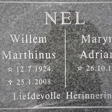 NEL Willem Marthinus 1924-2008 &amp; Maryna Adriana 1937-