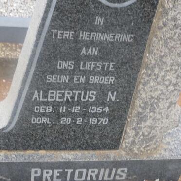 PRETORIUS Albertus N. 1954-1970
