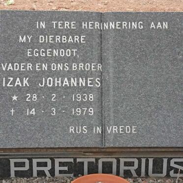PRETORIUS Izak Johannes 1938-1979