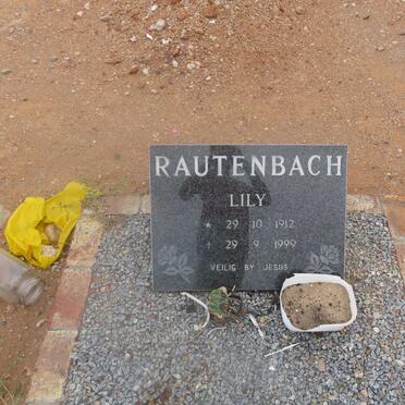 RAUTENBACH Lily 1912-1999