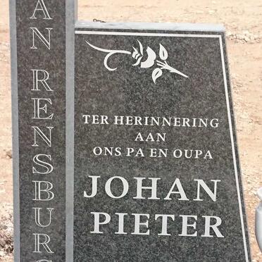 RENSBURG Johan Pieter, van 1917-1995