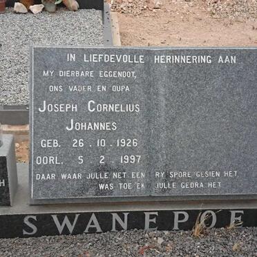 SWANEPOEL Joseph Cornelius Johannes 1926-1997