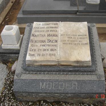 SKEIN Martha Maria Hendrina nee PRETORIUS 1884-1949