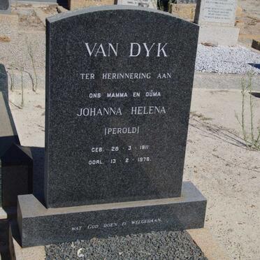 DYK Johanna Helena, van nee PEROLD 1911-1976