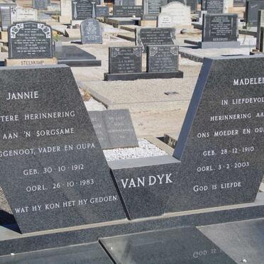 DYK Jannie, van 1912-1983 &amp; Madeleine 1910-2003