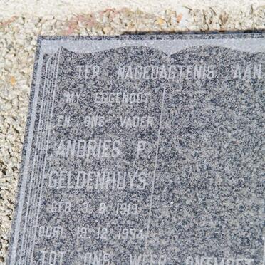 GELDENHUYS Andries P. 1919-19?4