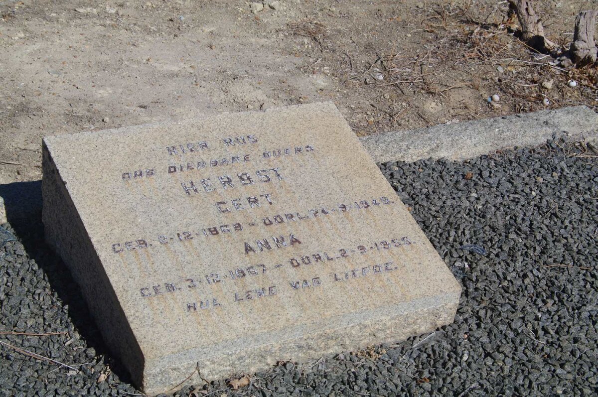 HERBST Gert 1868-1949 &amp; Anna 1867-1955