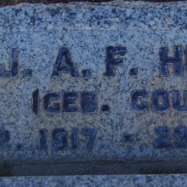 HUGO J.A.F. nee GOUS 1917-1957