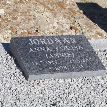 JORDAAN Anna Louisa 1918-2002