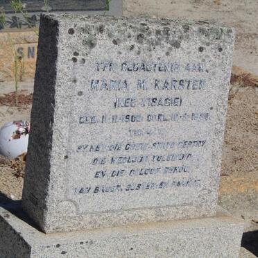 KARSTEN Maria M. nee VISAGIE 1902-1980