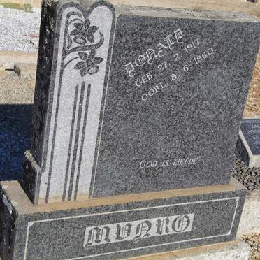 MUNRO Donald 1917-1960