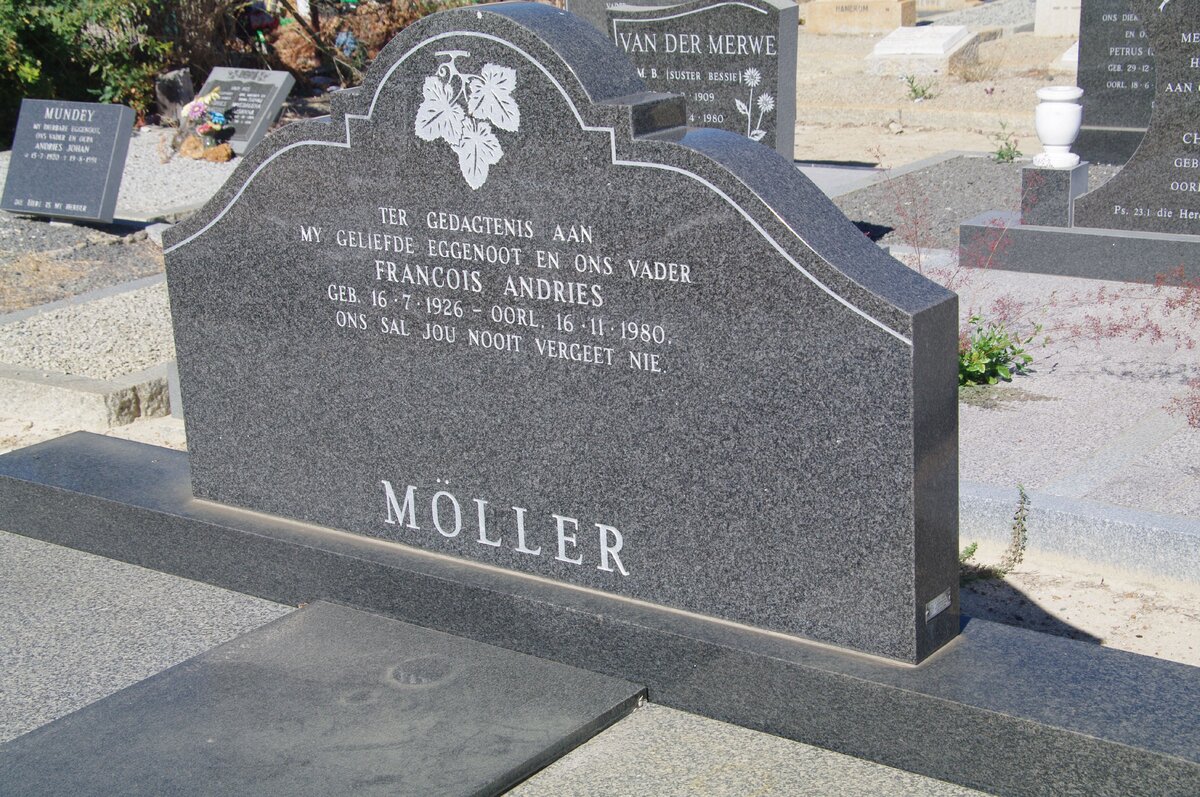 MOLLER Francois Andries 1926-1980