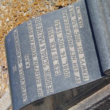 MALHERBE Hendrik Schalk 1918-1940