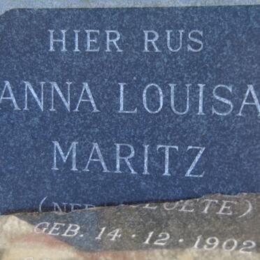 MARITZ Anna Louisa nee CLOETE 1902-1951