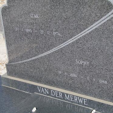 MERWE Izak, van der 1895-1974 &amp; Sophy 1896-1988