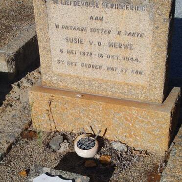 MERWE Susie, v.d. 1872-1944