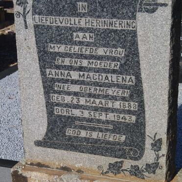 PRINS Anna Magdalena nee OBERMEYER 1888-1943