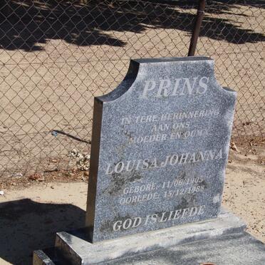 PRINS Louisa Johanna 1905-1988