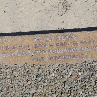ROUX W.A. 185?-1944