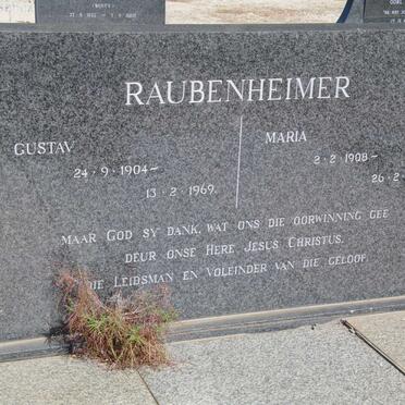 RAUBENHEIMER Gustav 1904-1969 &amp; Maria 1908-1991