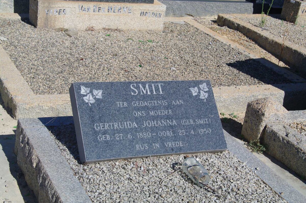 SMIT Gertruida Johanna nee SMIT 1880-1950