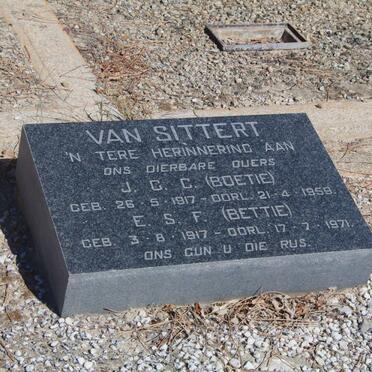 SITTERT J.G.C., van 1917-1959 &amp; E.S.F. 1917-1971