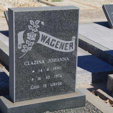 WAGENER Clazina Johanna 1890-1974