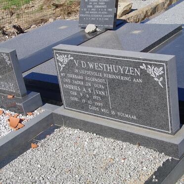 WESTHUIZEN Andries A.S., v.d 1923-1989