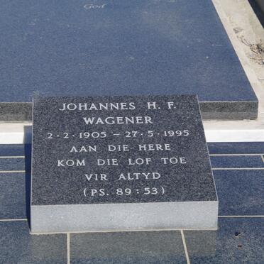 WAGENER Johannes H.F. 1905-1995