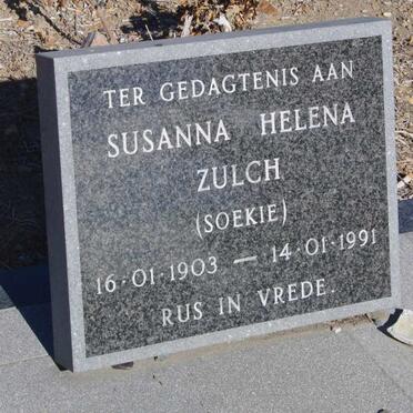 ZULCH Susanna Helena 1903-1991