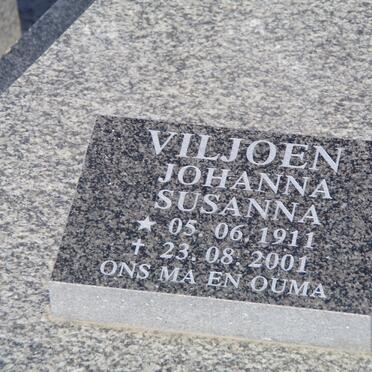 BELL Theunis Verster 1930-1989 :: VILJOEN Johanna Susanna 1911-2001