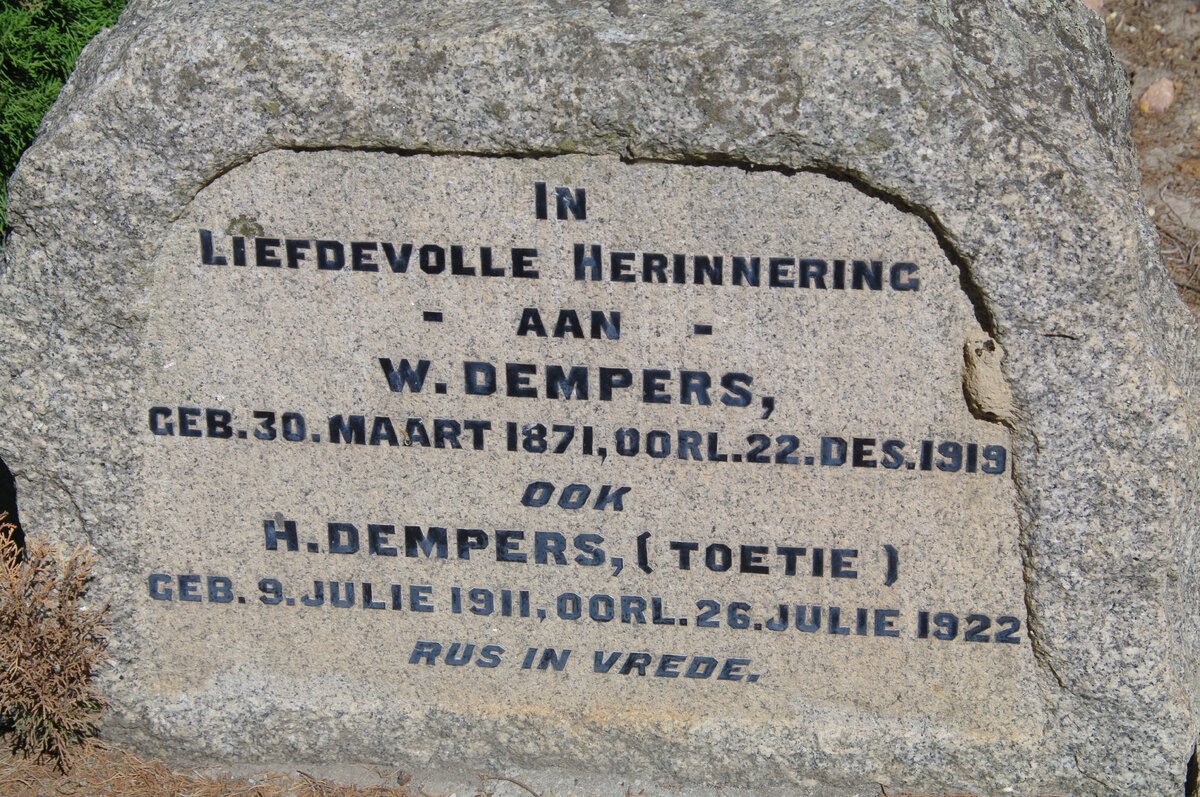 DEMPERS W. 1871-1919 :: DEMPERS H. 1911-1922