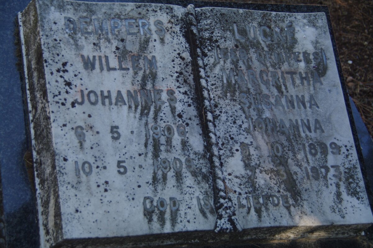 LUCKE Margritha Susanna Johanna nee DEMPERS 1899-1973 :: DEMPERS Willem Johannes 1906-1909