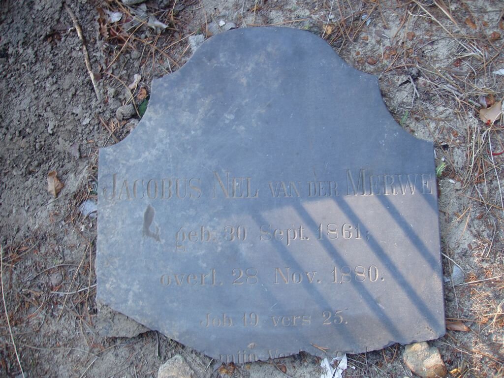 MERWE Jacobus Nel, van der 1861-1880
