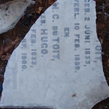 TOIT S., du 1835-1889 &amp; M.C. HUGO 1833-1900