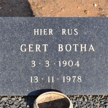 BOTHA Gert 1904-1978