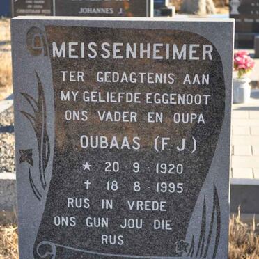 MEISSENHEIMER F.J. 1920-1995
