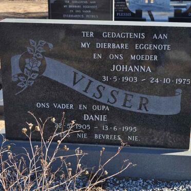 VISSER Danie 1905-1995 &amp; Johanna 1903-1975