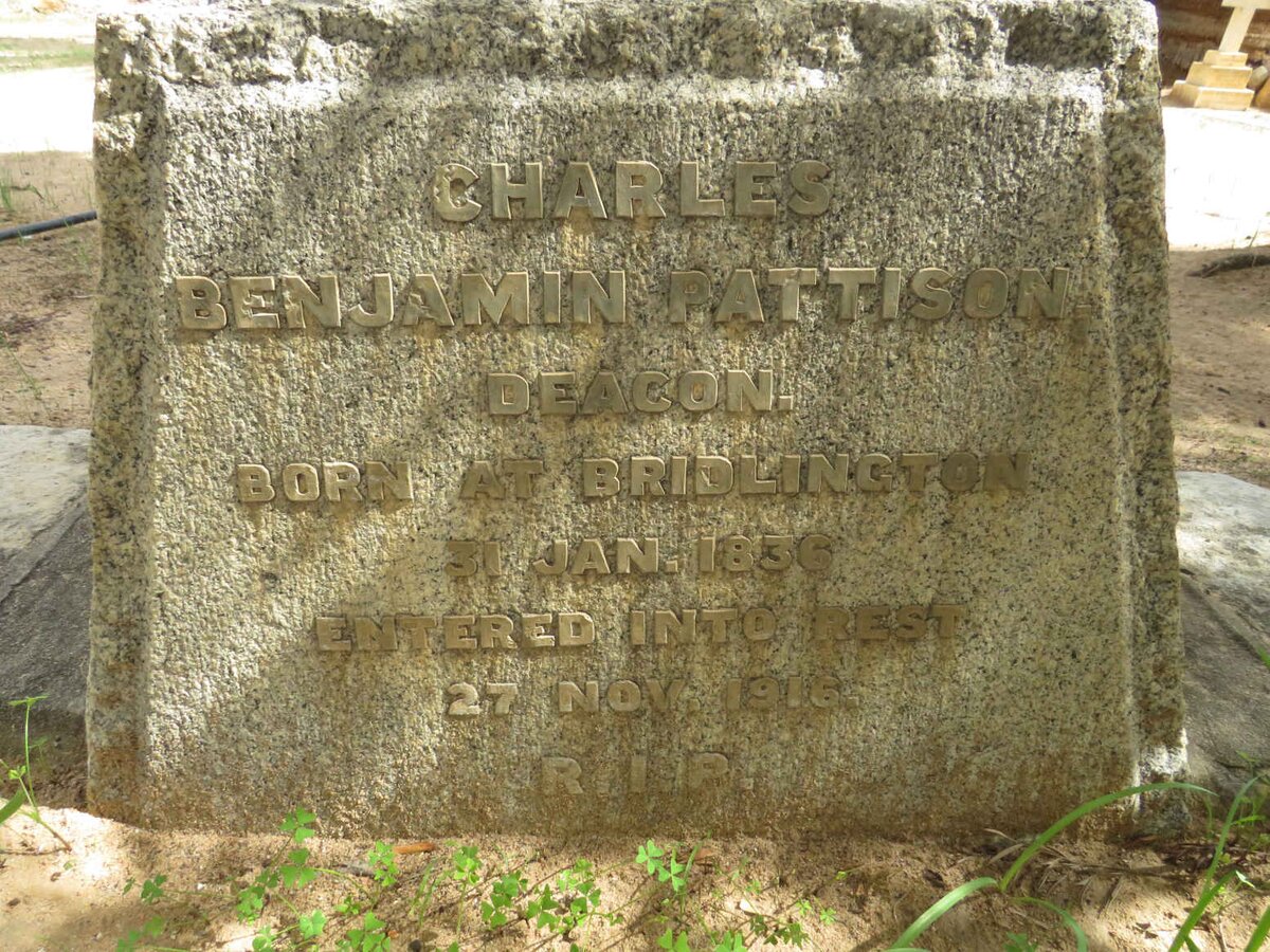 DEACON Charles Benjamin Pattison 1836-1916 _1