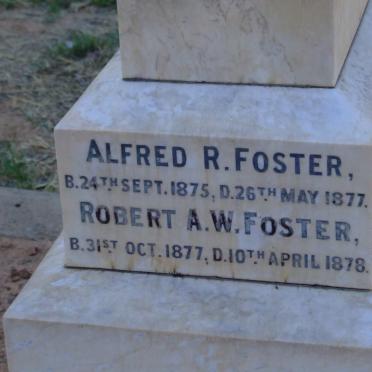FOSTER Alfred R. 1875-1877 :: FOSTER Robert A.W. 1877-1878