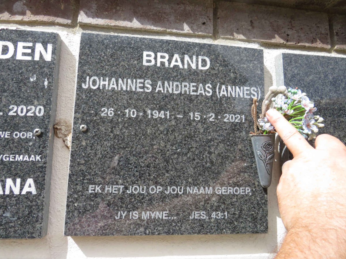 BRAND Johannes Andreas 1941-2021