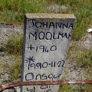 MOOLMAN Johanna 1940-1990
