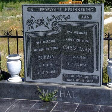 MICHAU Christiaan 1906-1994 &amp; Sophia 1911-1988